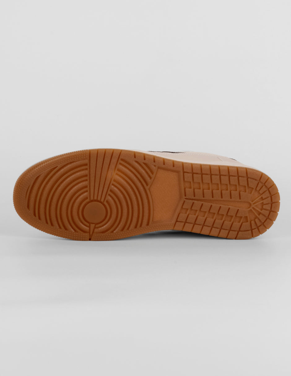 Tenis con cordones Bear en Piel vegana – Beige