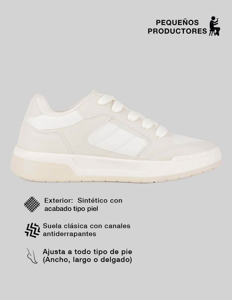 Tenis con cordones  Bear en Sintético – Beige