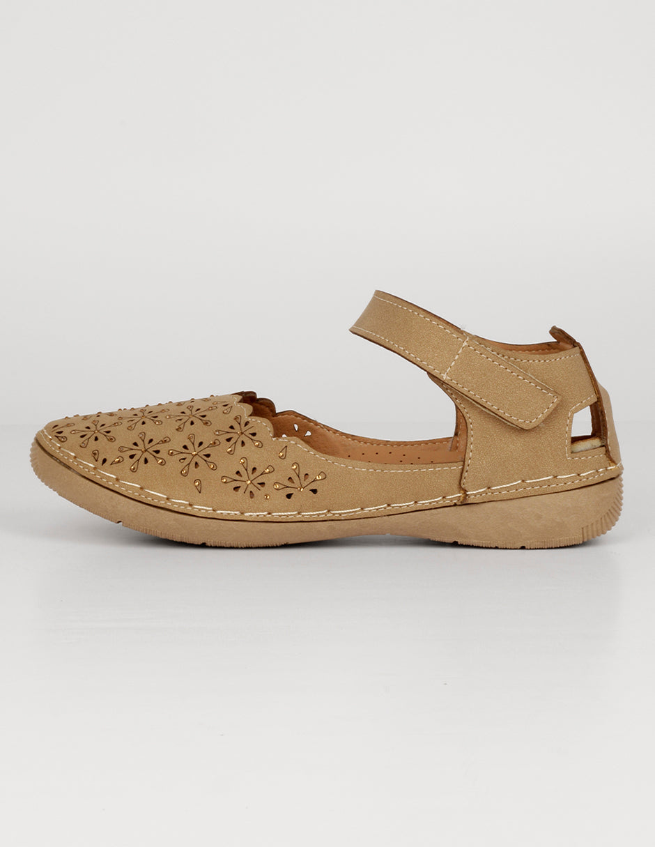 Mary jane Exterior Piel vegana Color Café Para Mujer De RBCOLLECTION