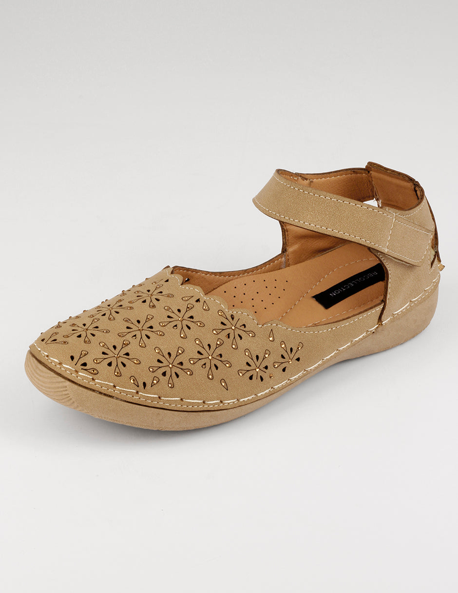 Mary jane Hand made en Piel vegana – Café