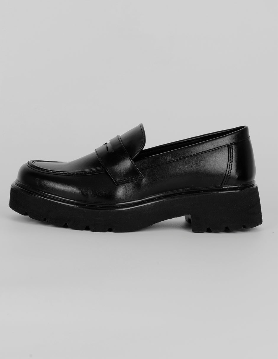 Mocasines Exterior Piel vegana Color Negro Para Mujer De RBCOLLECTION