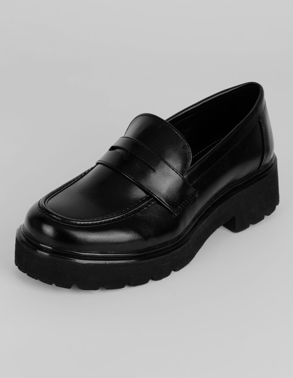 Mocasines Classy en Piel vegana – Negro