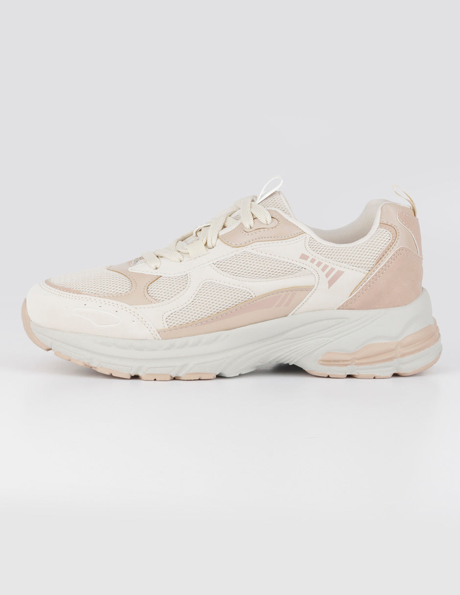 Tenis tipo deportivo  Highline en Textil – Beige