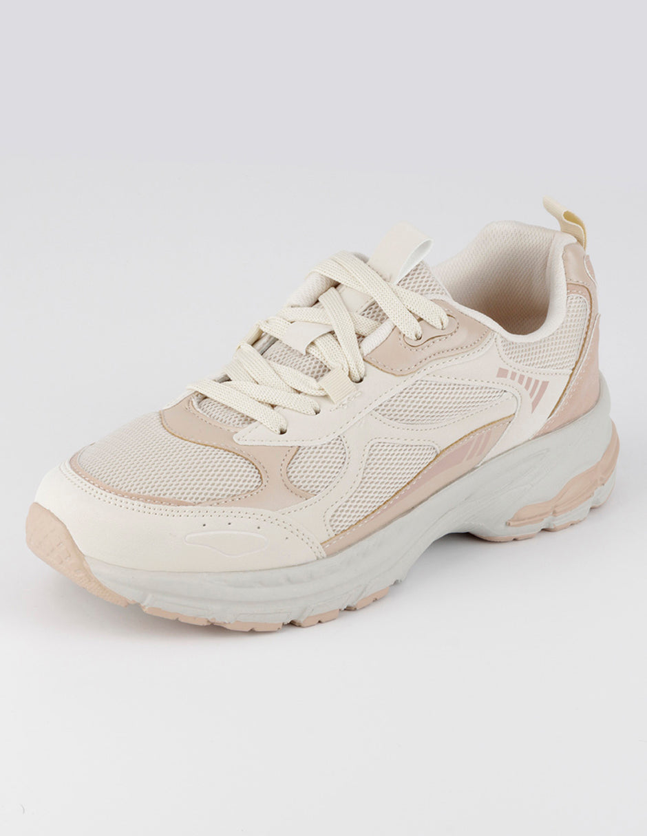 Tenis tipo deportivo  Highline en Textil – Beige