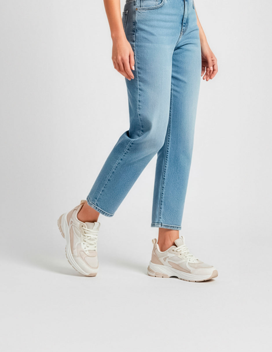 Tenis tipo deportivo  Highline en Textil – Beige
