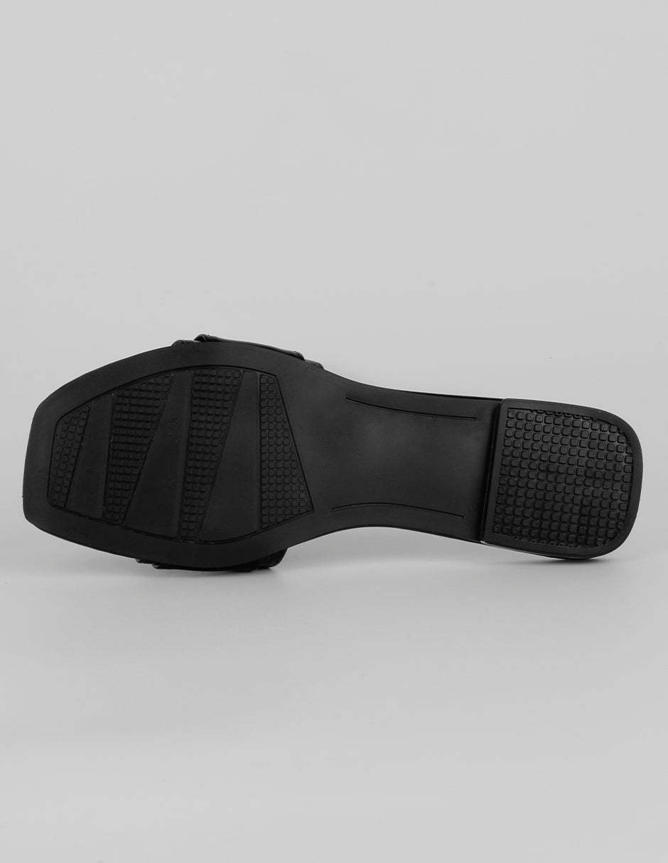 Sandalias de piso Soft en Charol – Negro
