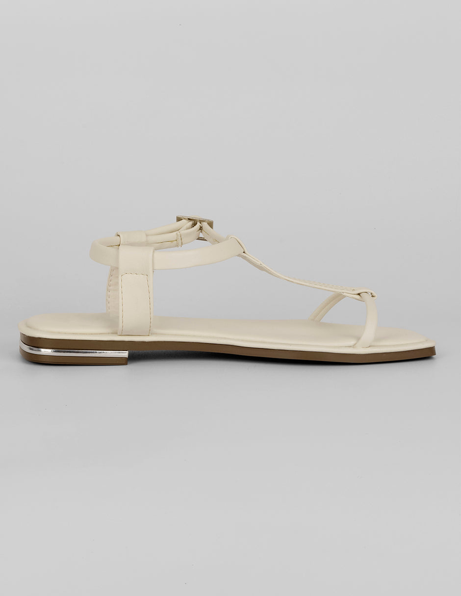 Sandalias de piso Soft en Piel vegana – Latte