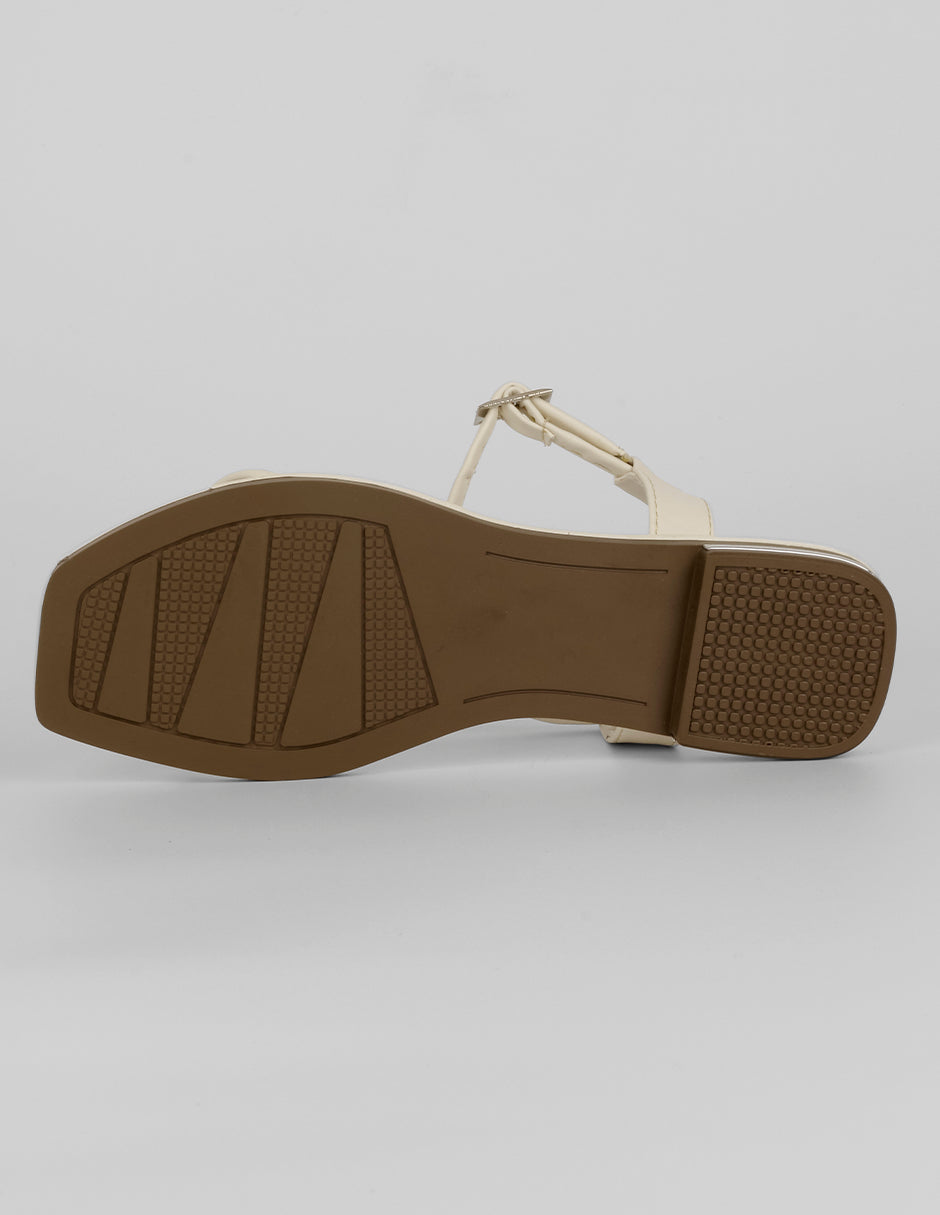Sandalias de piso Soft en Piel vegana – Latte