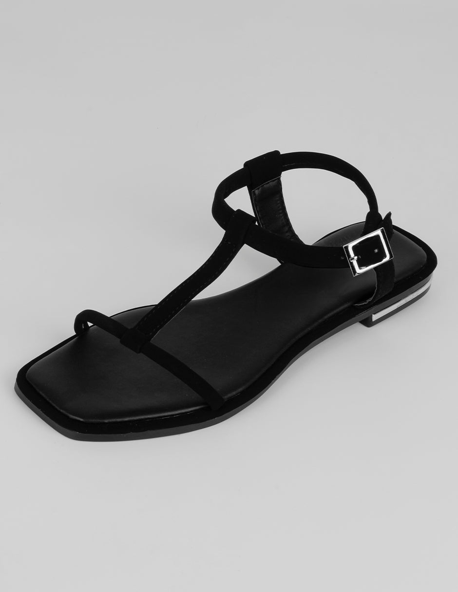 Sandalias de piso Soft en Textil – Negro