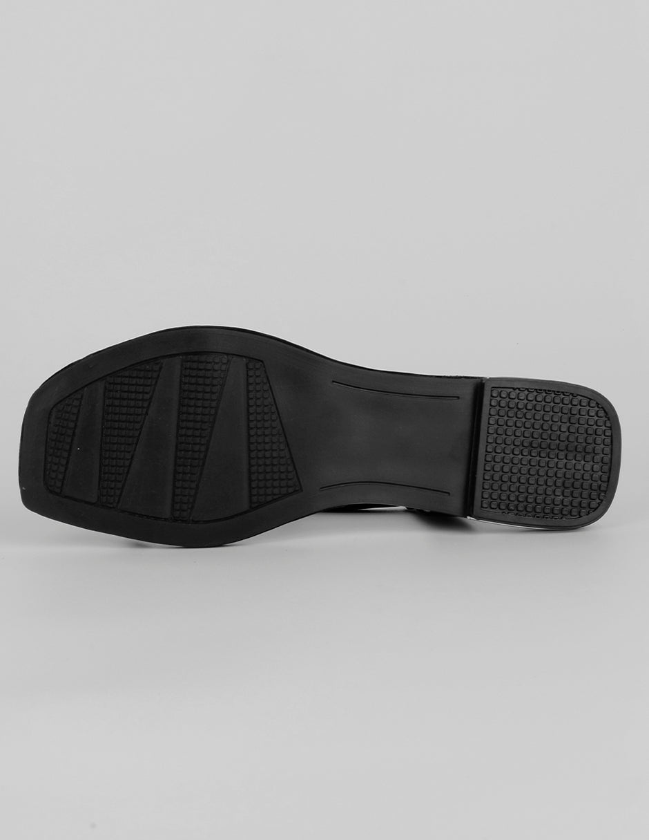 Sandalias de piso Soft en Textil – Negro