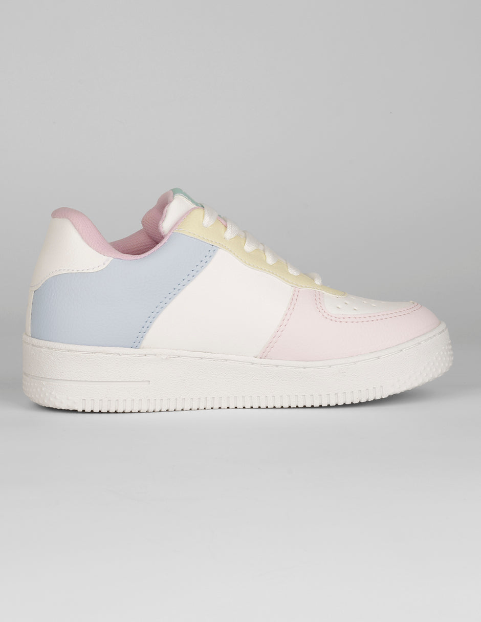 Tenis Kids en Piel vegana – Multicolor