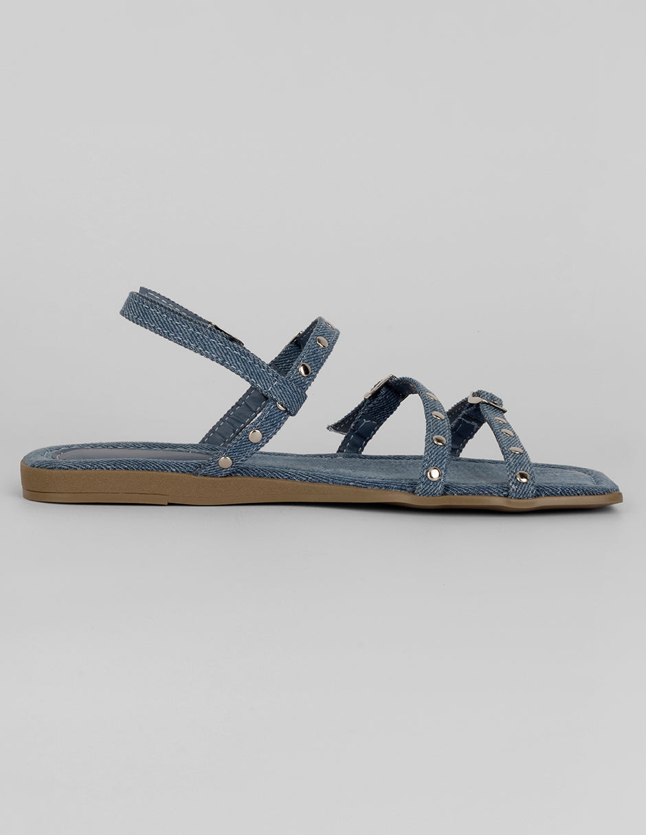 Sandalias de piso Soft en Textil – Azul