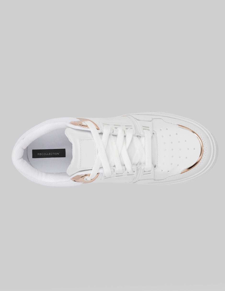 Tenis con cordones  Highline en Sintético – Blanco