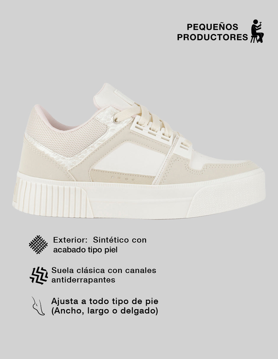 Tenis con cordones  Highline en Sintético – Beige