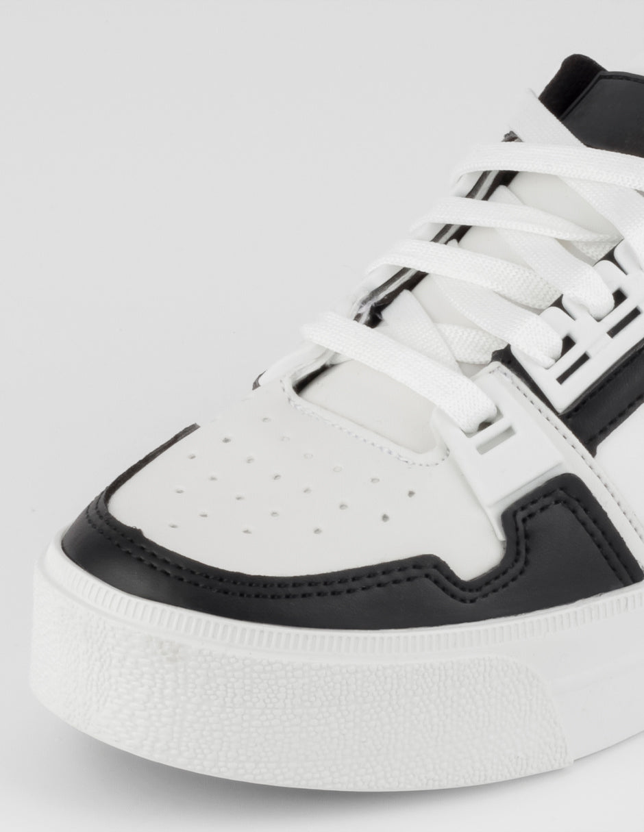 Tenis con cordones  Highline en Sintético – Negro