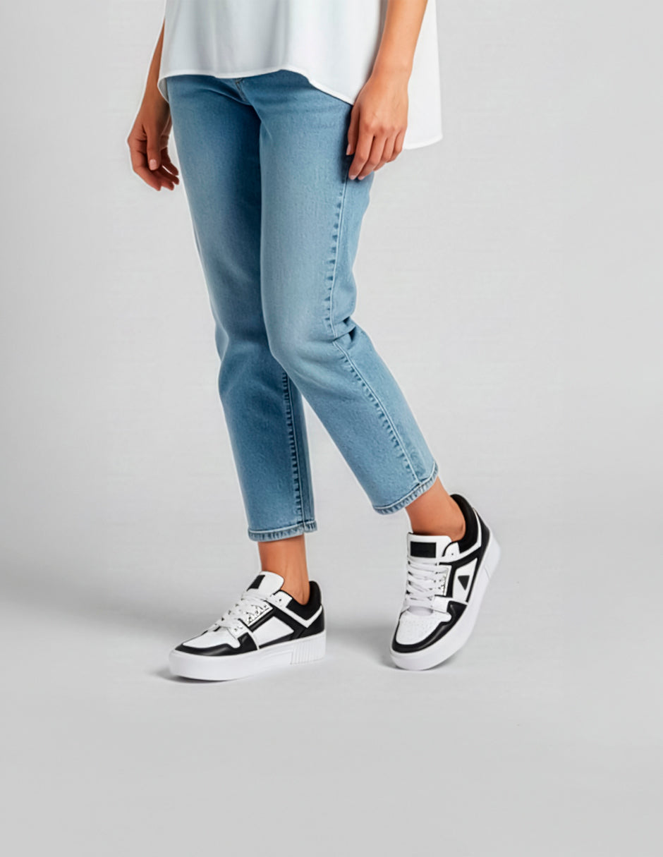 Tenis con cordones  Highline en Sintético – Negro