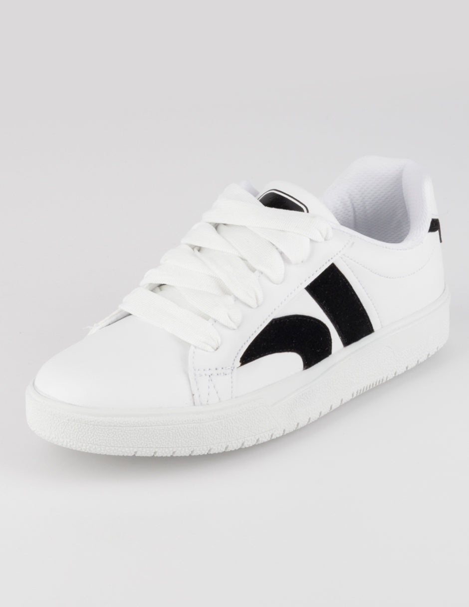 Tenis con cordones  Urban en Sintético – Blanco