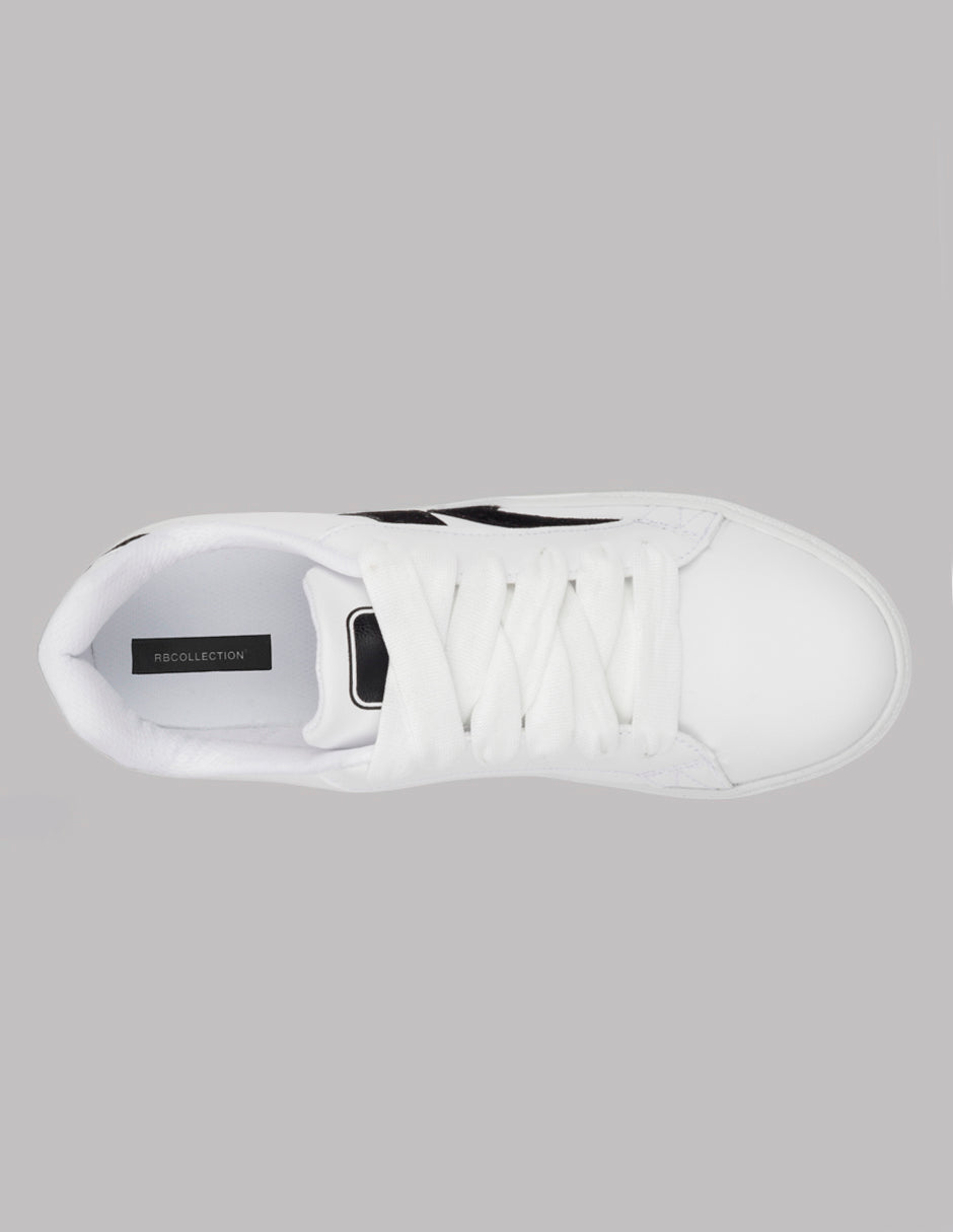 Tenis con cordones  Urban en Sintético – Blanco