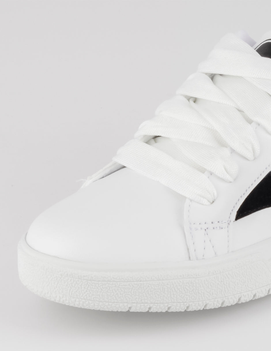Tenis con cordones  Urban en Sintético – Blanco