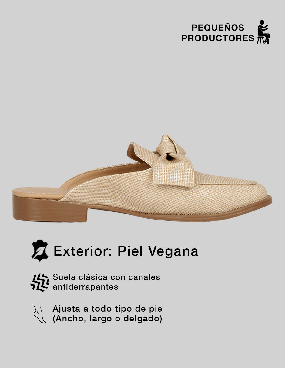 Loafers Onne en Piel vegana – Beige