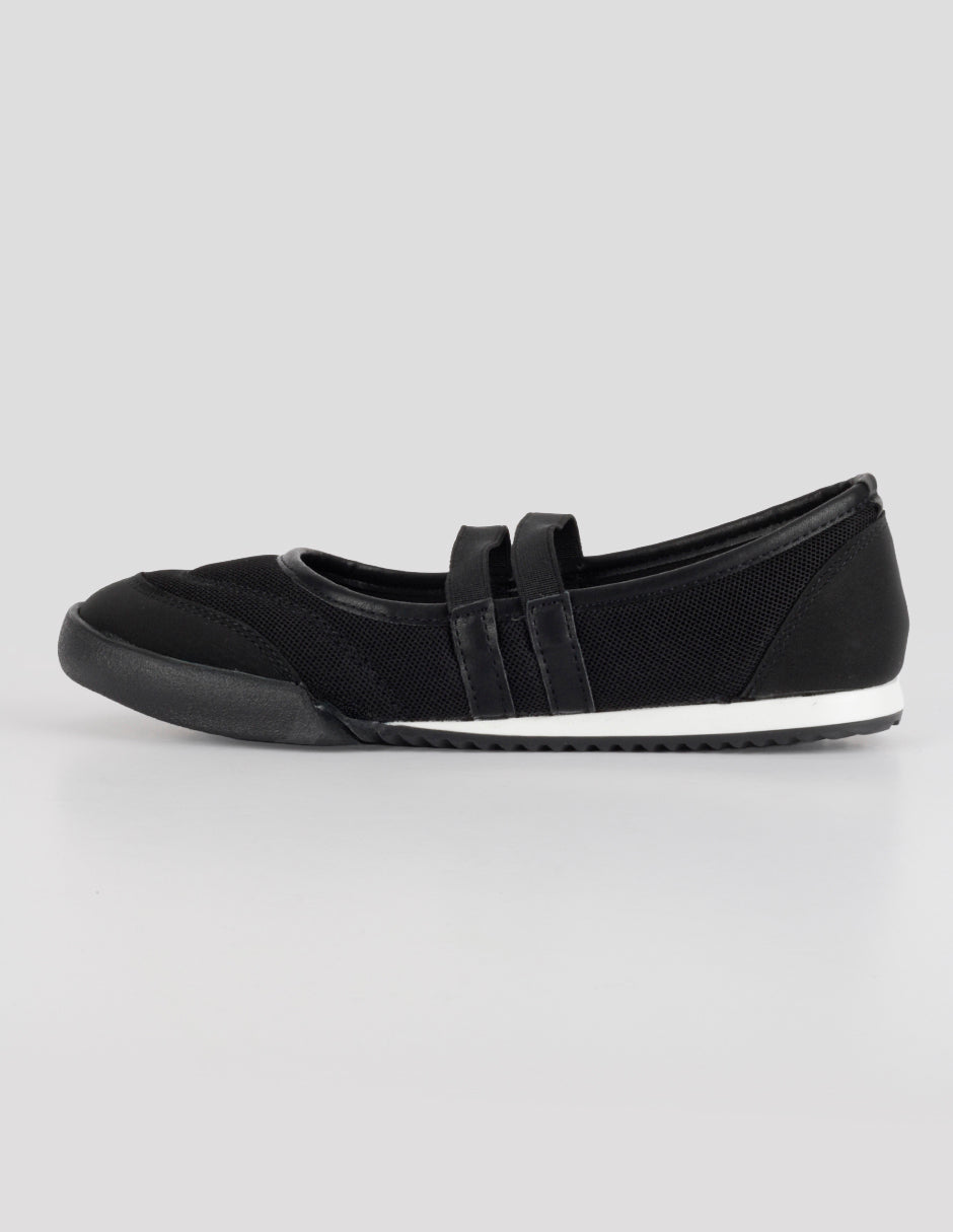 Tenis sin cordones  Darling en Textil – Negro