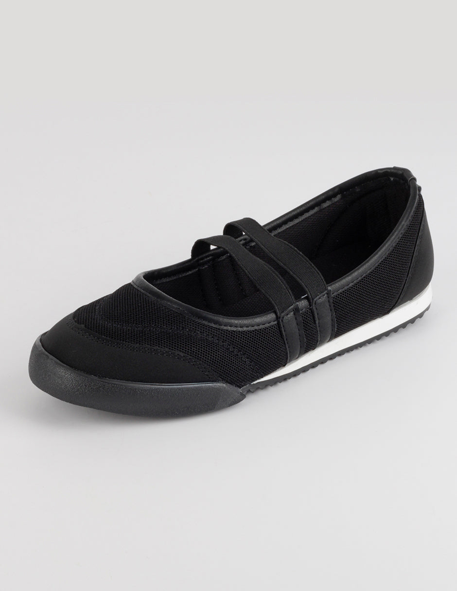 Tenis sin cordones  Darling en Textil – Negro