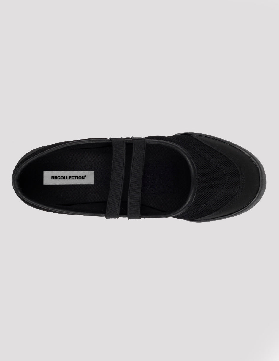 Tenis sin cordones  Darling en Textil – Negro