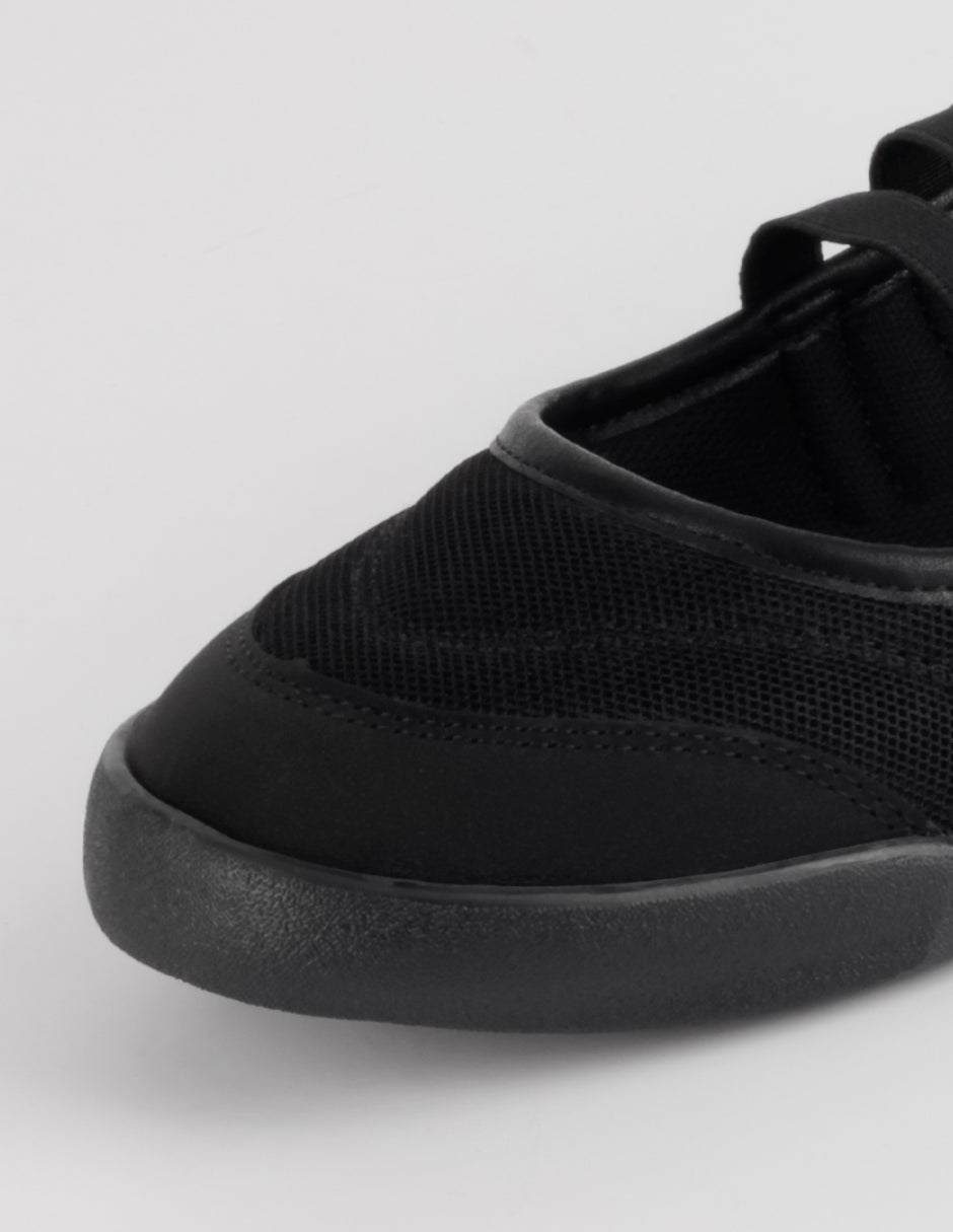 Tenis sin cordones  Darling en Textil – Negro