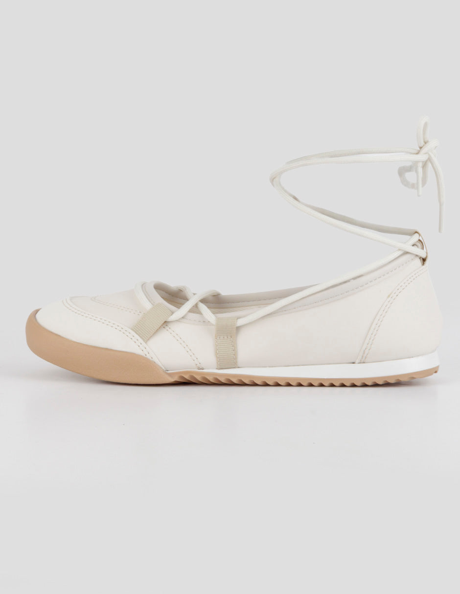 Tenis sin cordones  Darling en Piel vegana – Beige