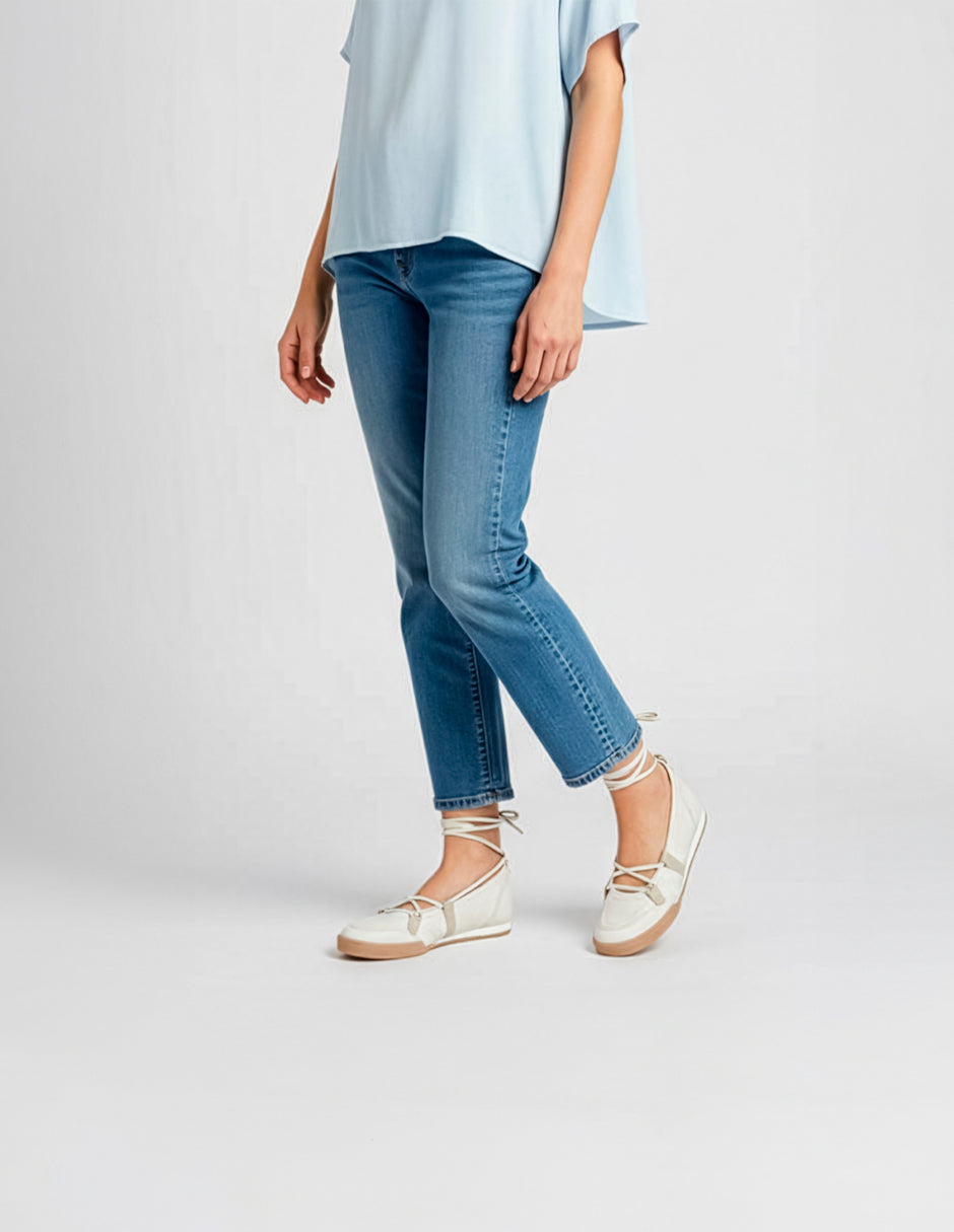 Tenis sin cordones  Darling en Piel vegana – Beige