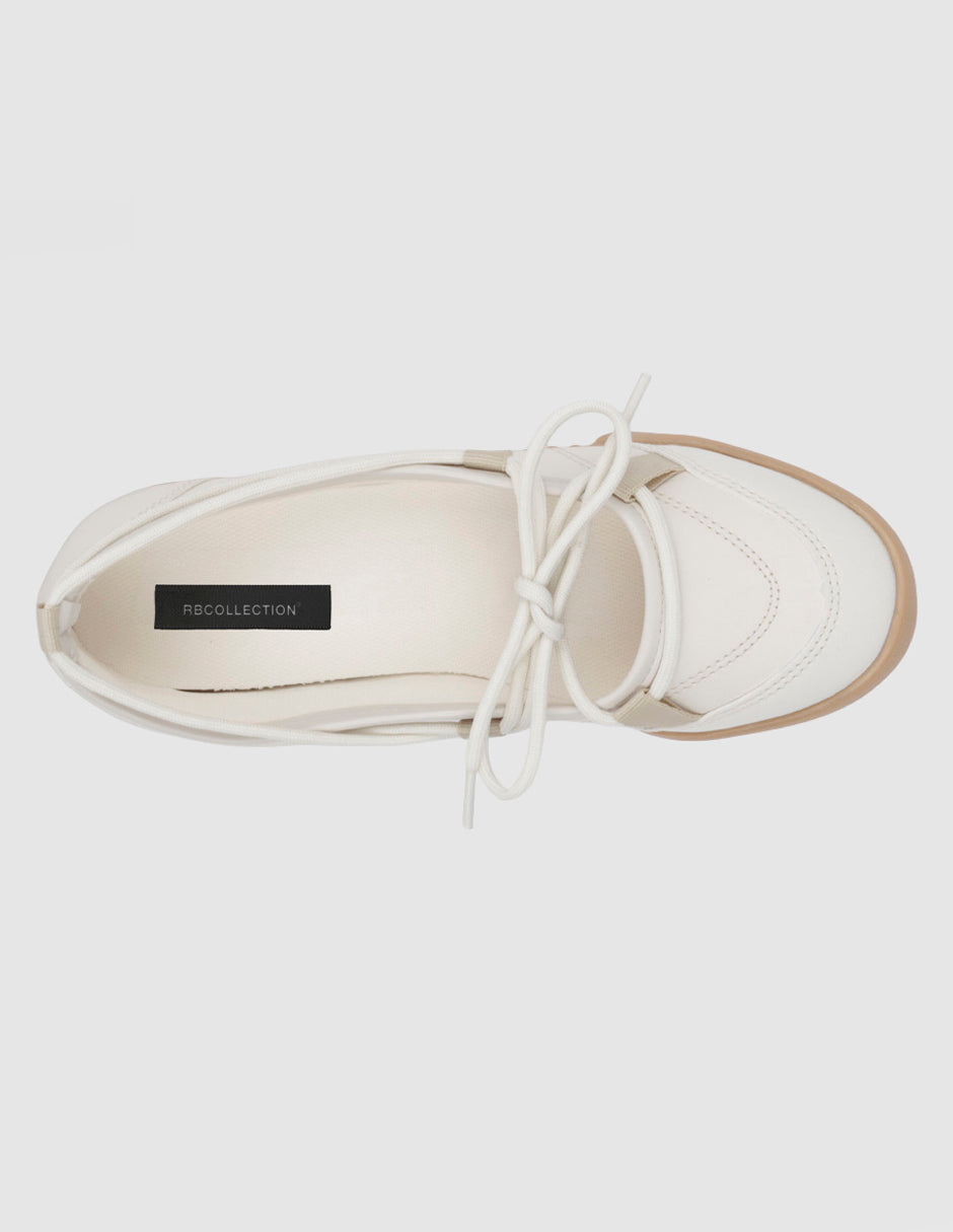 Tenis sin cordones  Darling en Piel vegana – Beige