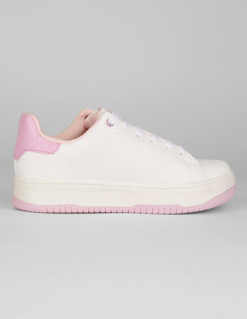 Tenis Kids en Piel vegana – Blanco