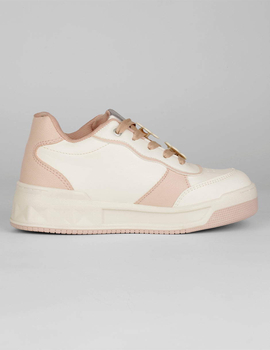 Tenis Kids en Piel vegana – Rosa
