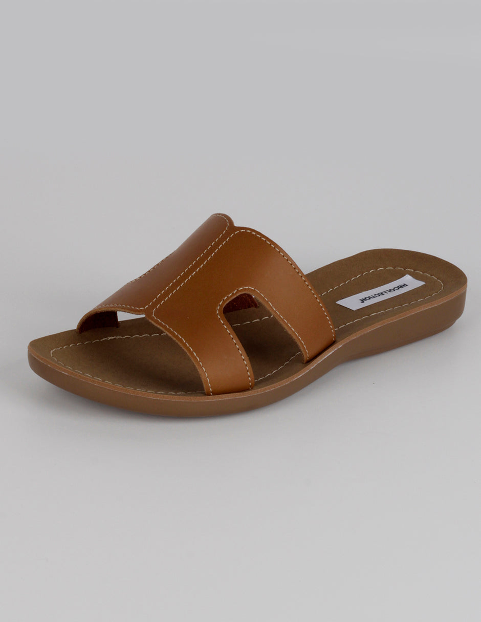 Sandalias de piso Hera en Sintético – Café