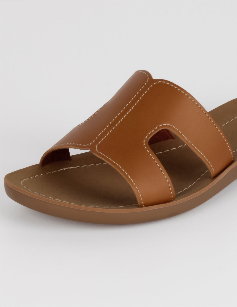 Sandalias de piso Hera en Sintético – Café