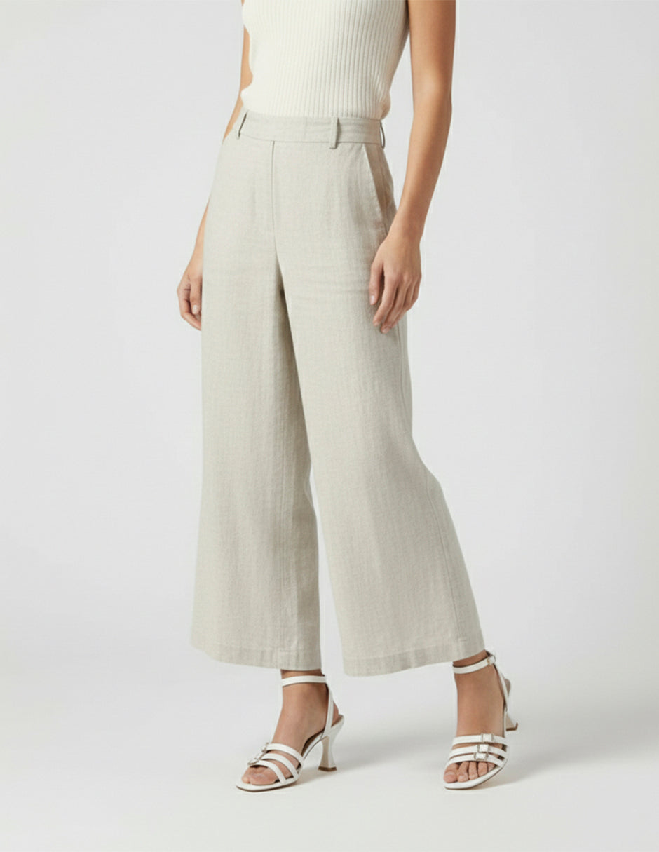 Sandalia con tacón Ave en Piel vegana – Blanco