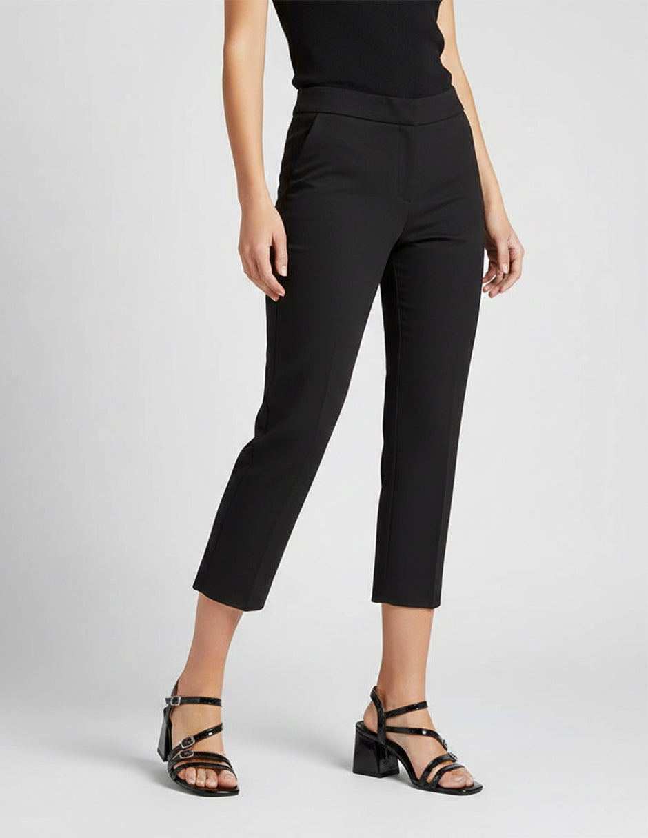 Sandalia con tacón Alnia en Charol – Negro
