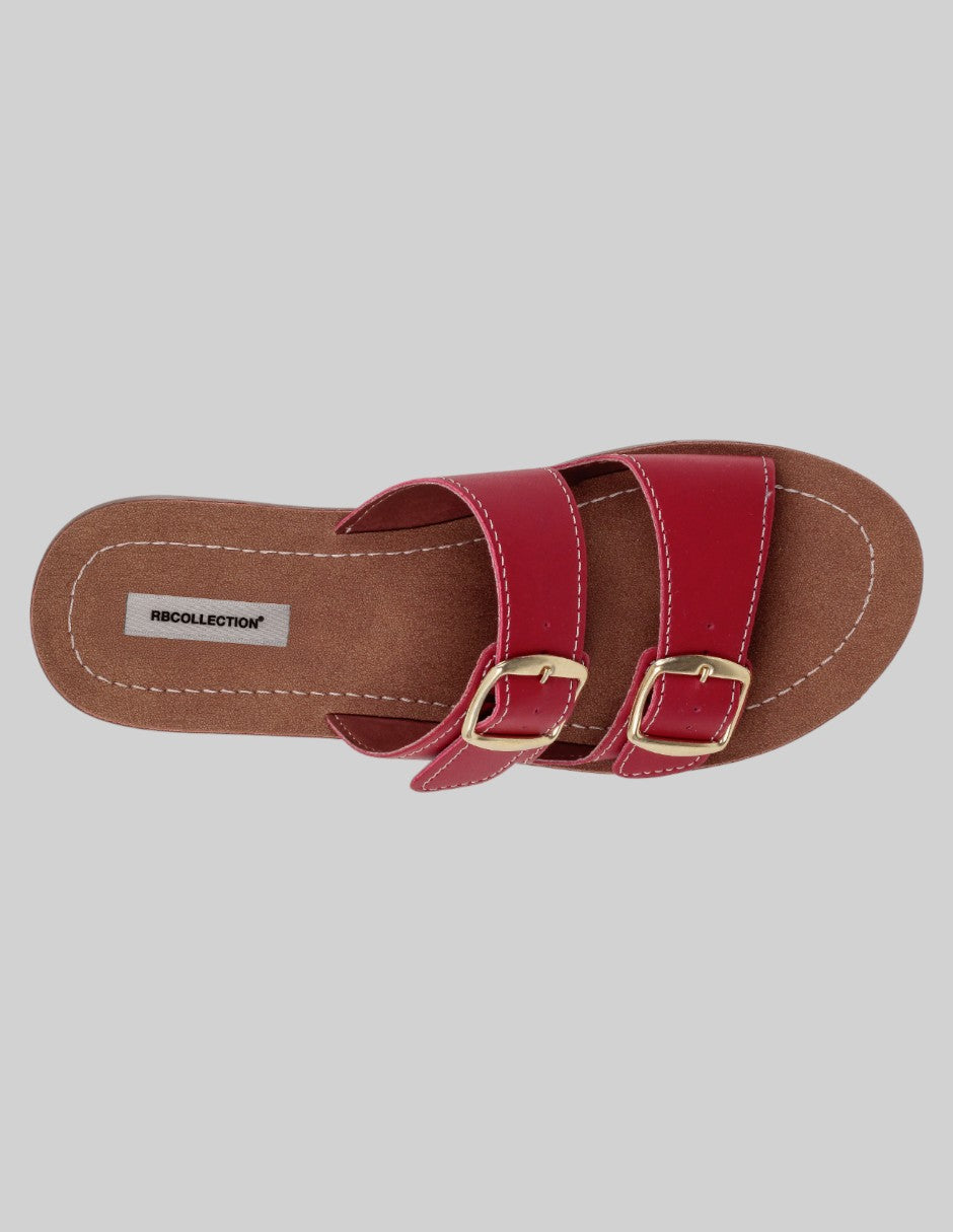 Sandalias con plataforma Yuri en Piel vegana – Rojo