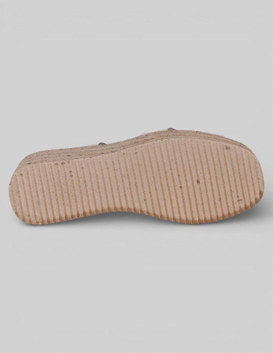 Sandalias con plataforma Steps en Piel vegana – Blanco