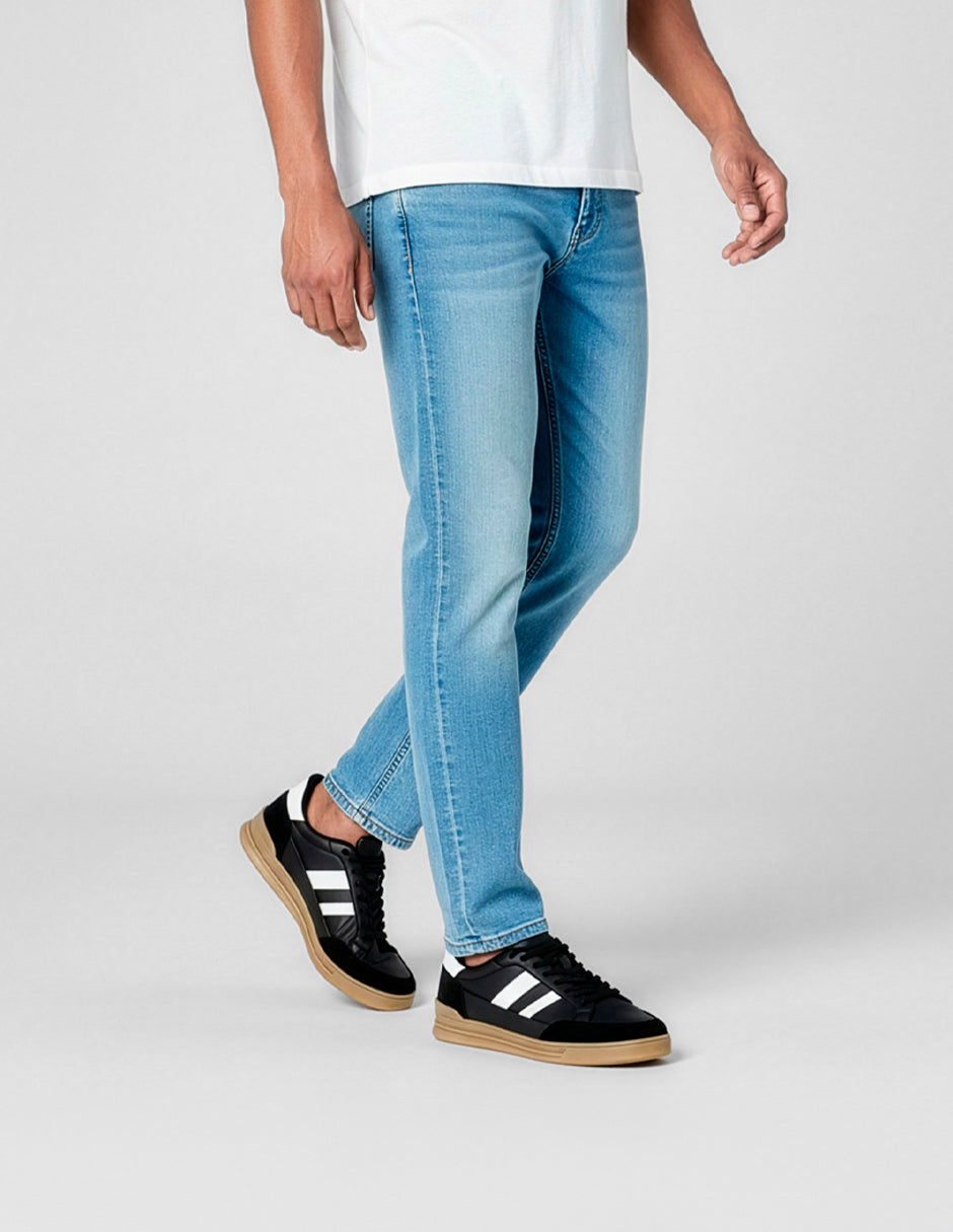 Tenis con cordones Mrs en Piel vegana – Negro