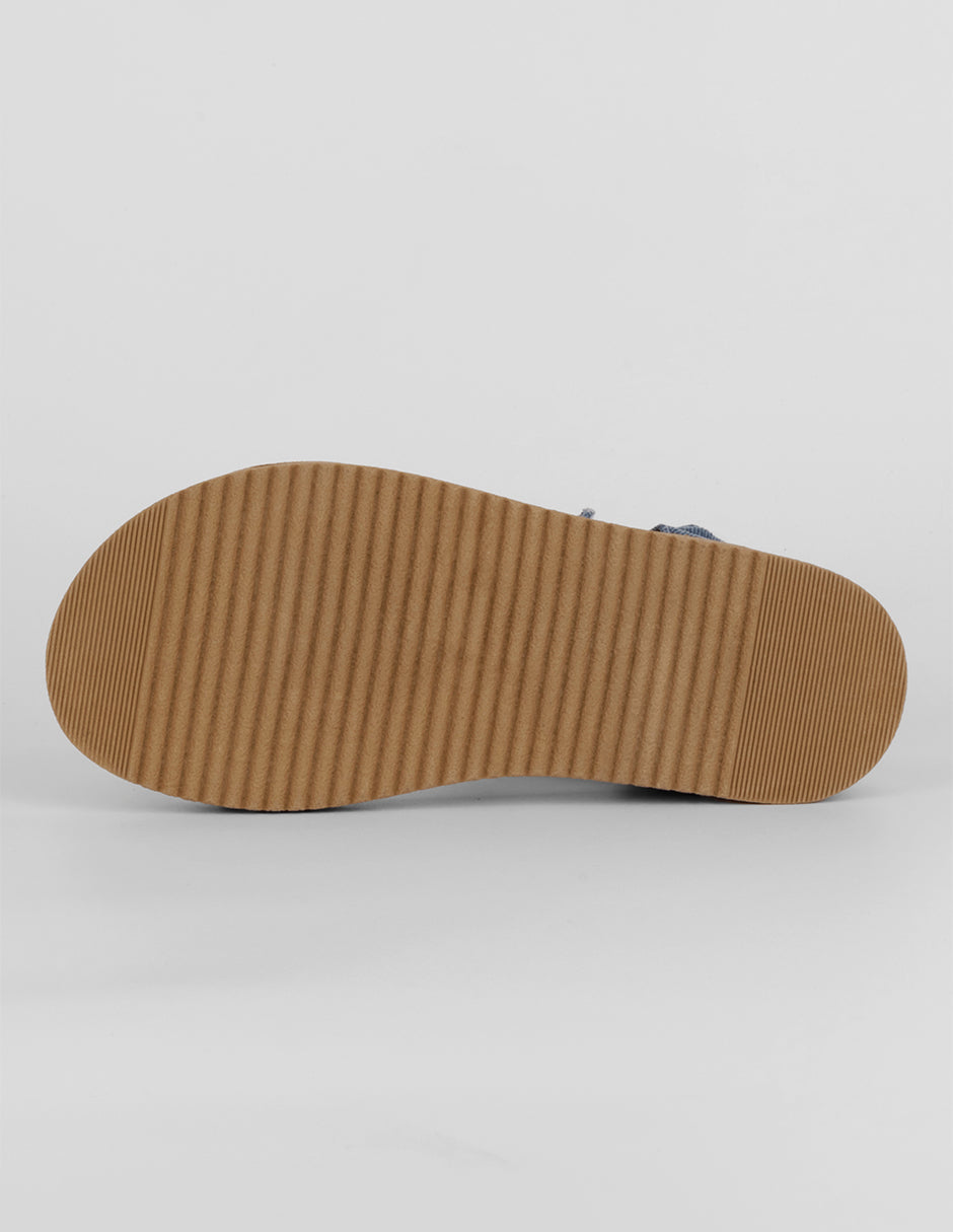 Sandalias de piso Birt en Textil – Azul