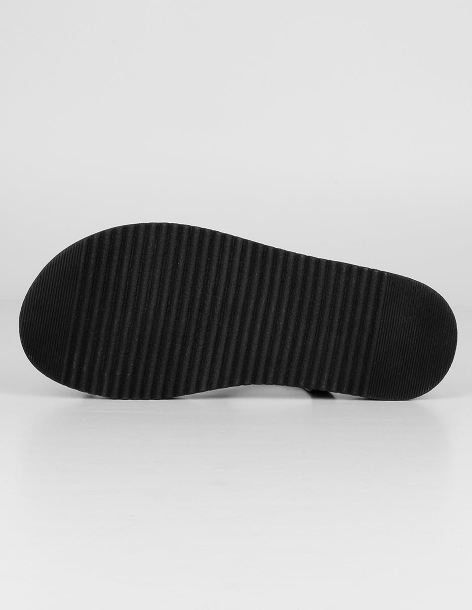 Sandalias de piso Alnia en Piel vegana – Negro