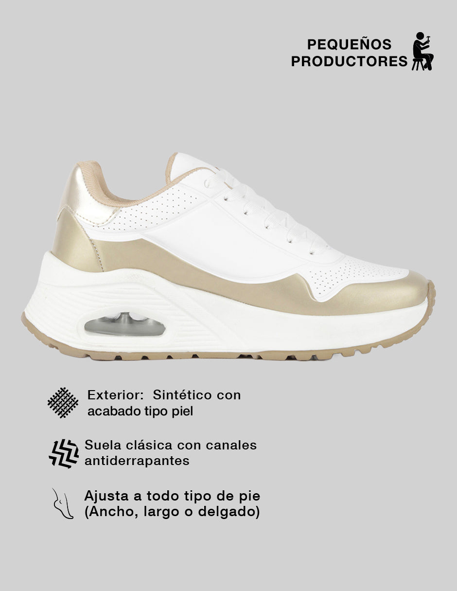 Tenis tipo deportivo  Star en Sintético – Beige