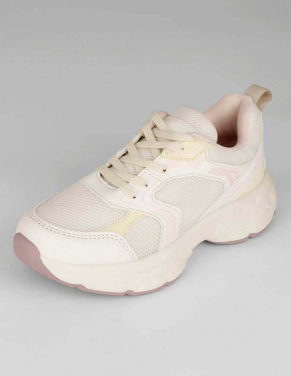 Tenis Kids en Textil – Latte
