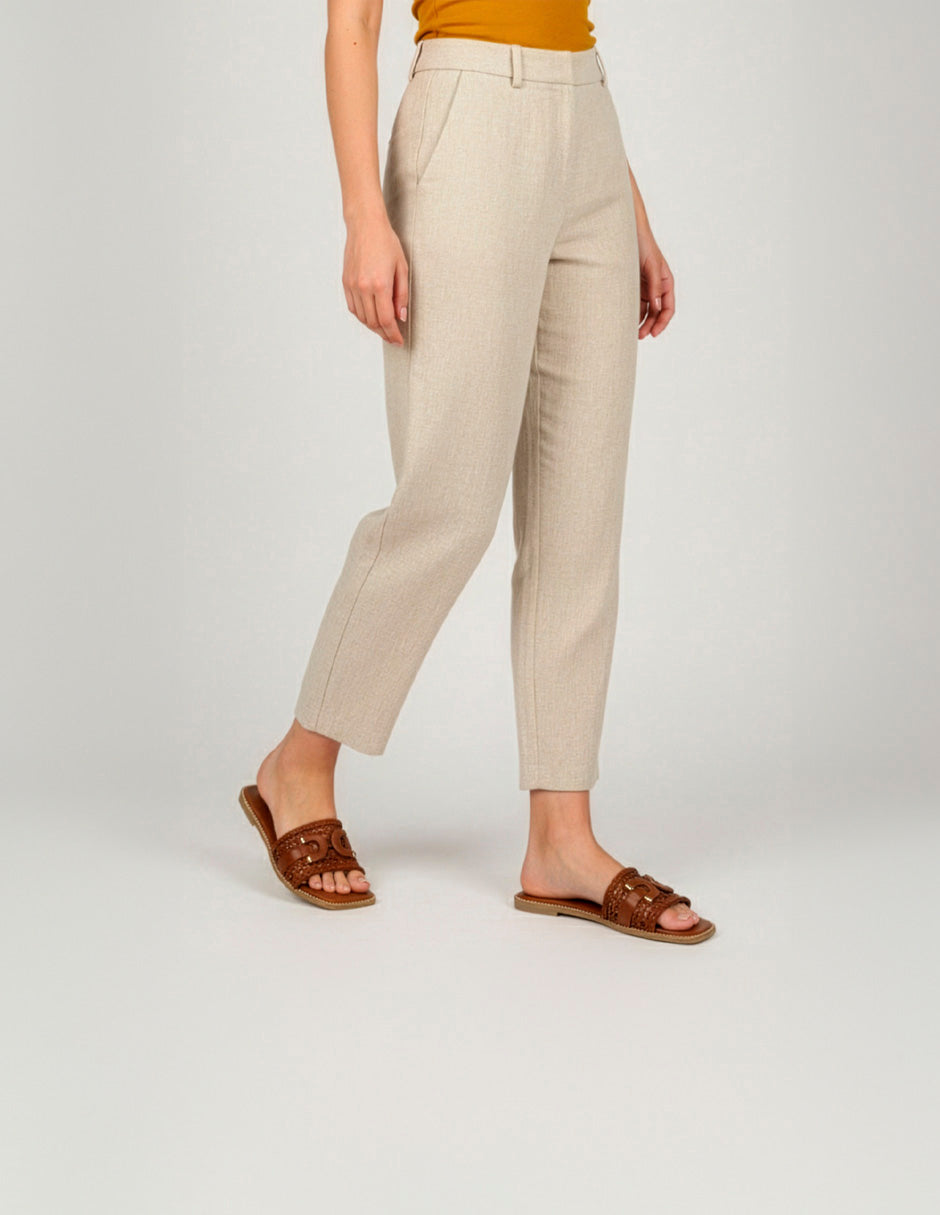Sandalias de piso Soft en Piel vegana – Café