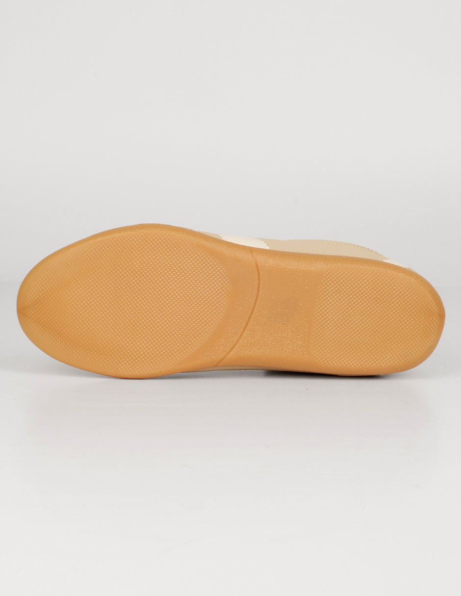 Tenis con cordones  Sam en Piel vegana – Beige