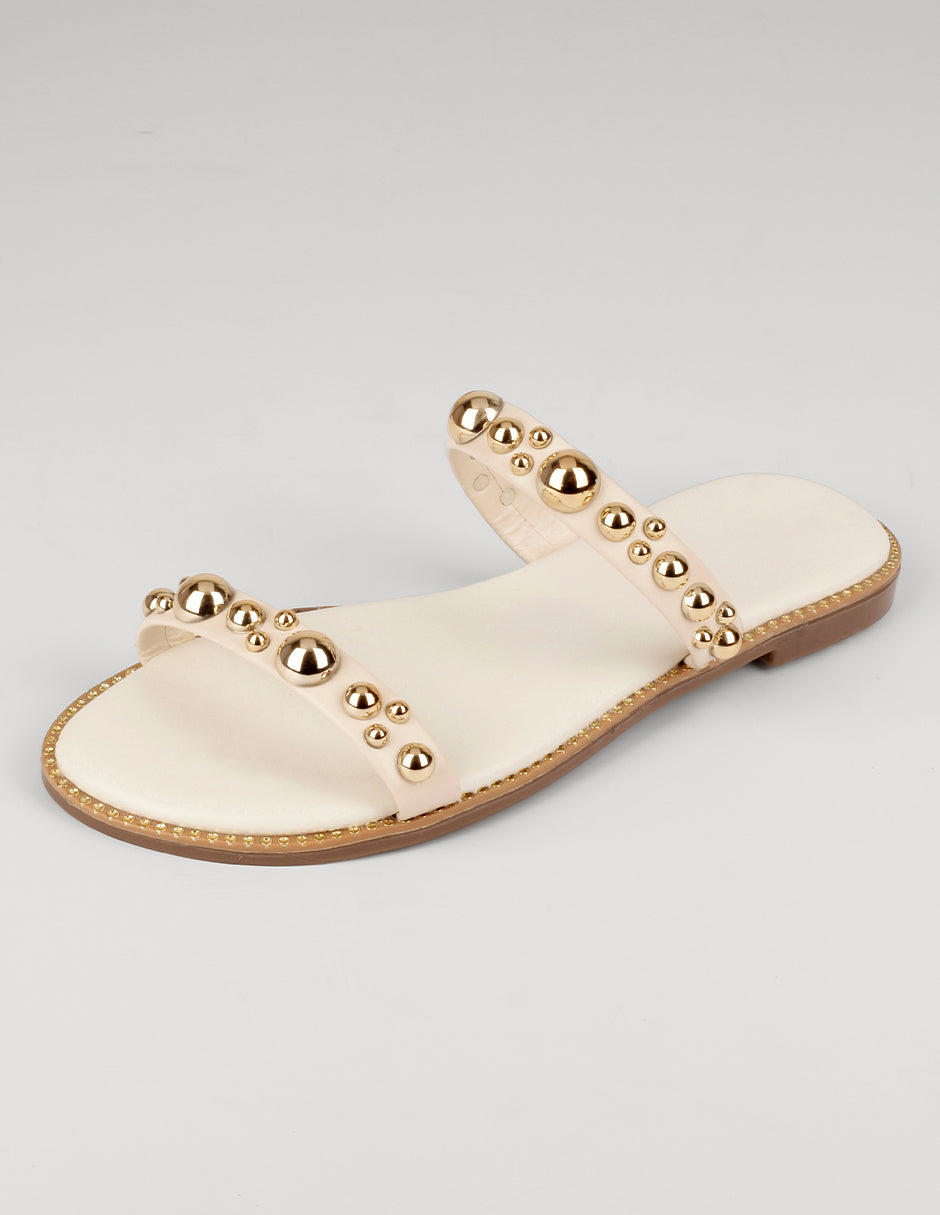 Sandalias de piso Soft en Sintético – Beige