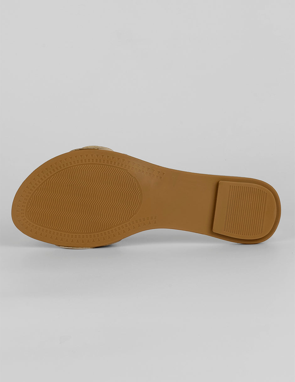 Sandalias de piso Soft en Sintético – Dorado