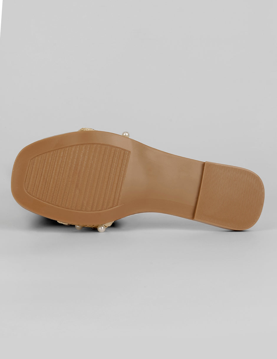 Sandalias de piso Soft en Textil – Beige