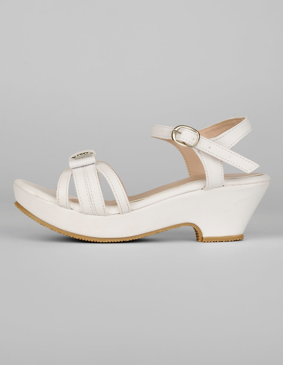 Sandalias Kids en Piel vegana – Blanco